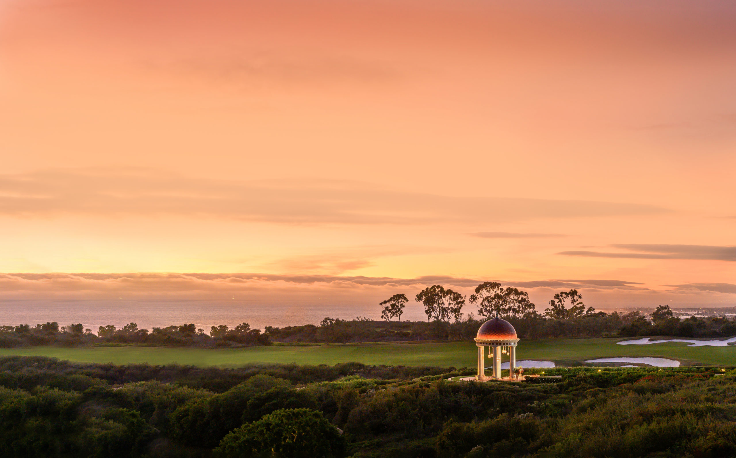 pelican hill sunset