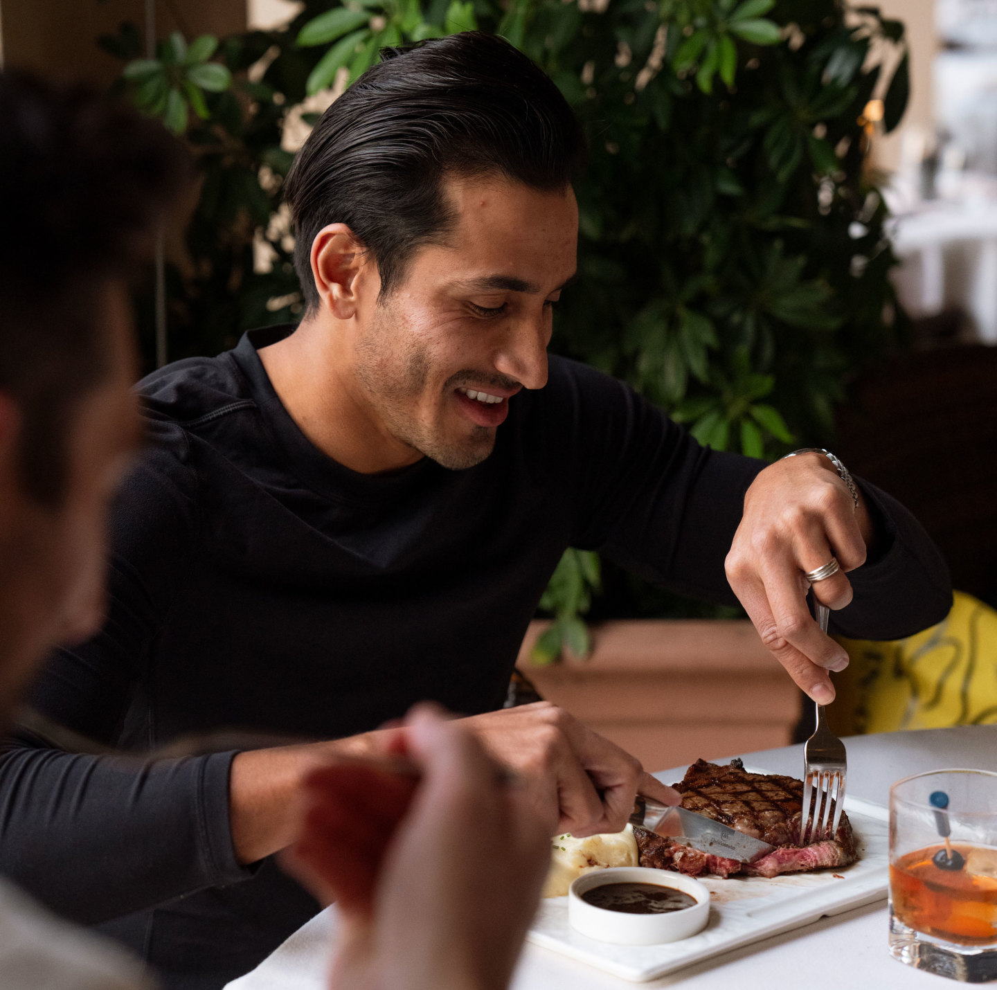 steak dinner at Pelican Grill