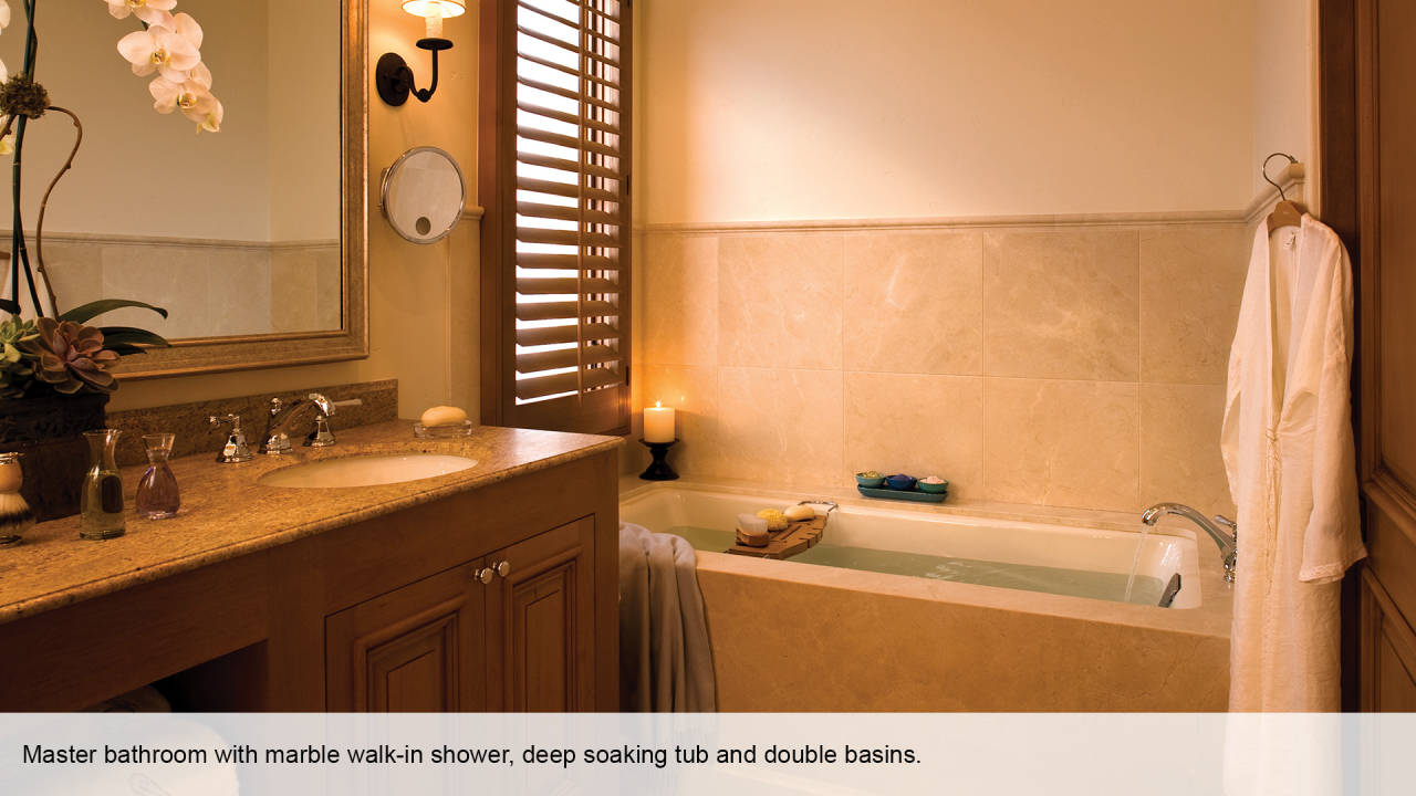 Deep Soaking Tub and Basin