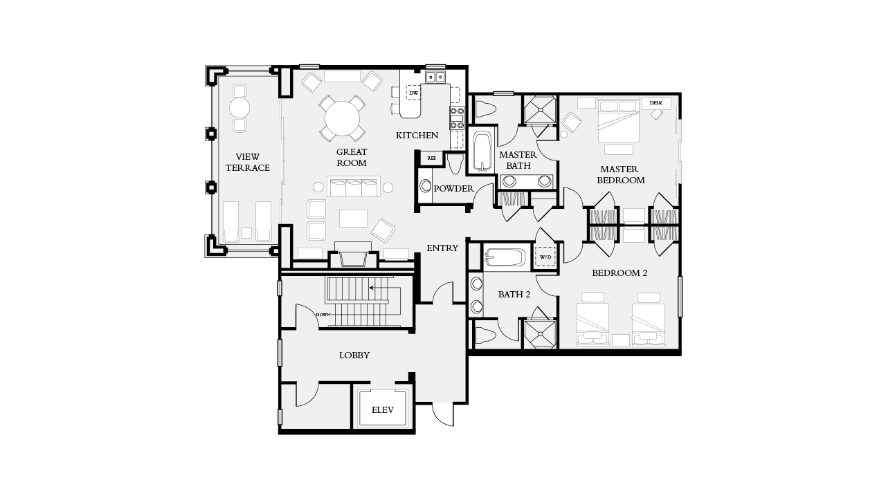 Two-Bedroom Floorplan